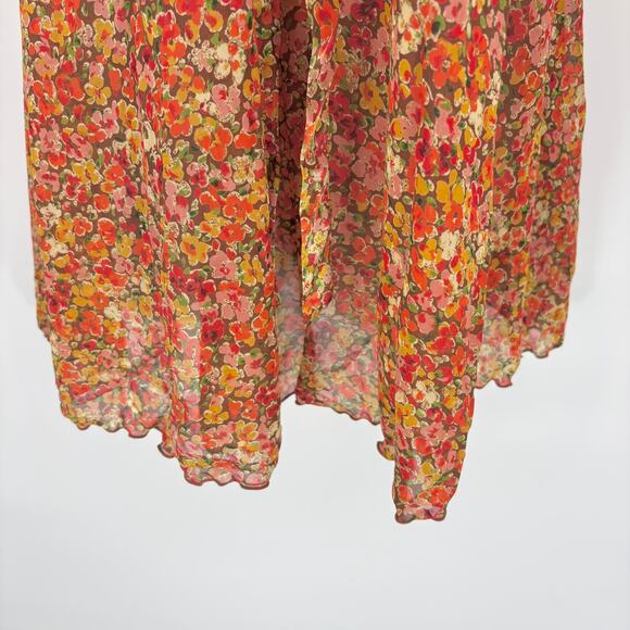 NEW Victoria's Secret Babydoll Slip Nightie Nightgown Floral Sleep Dress L Sheer - Picture 5 of 7